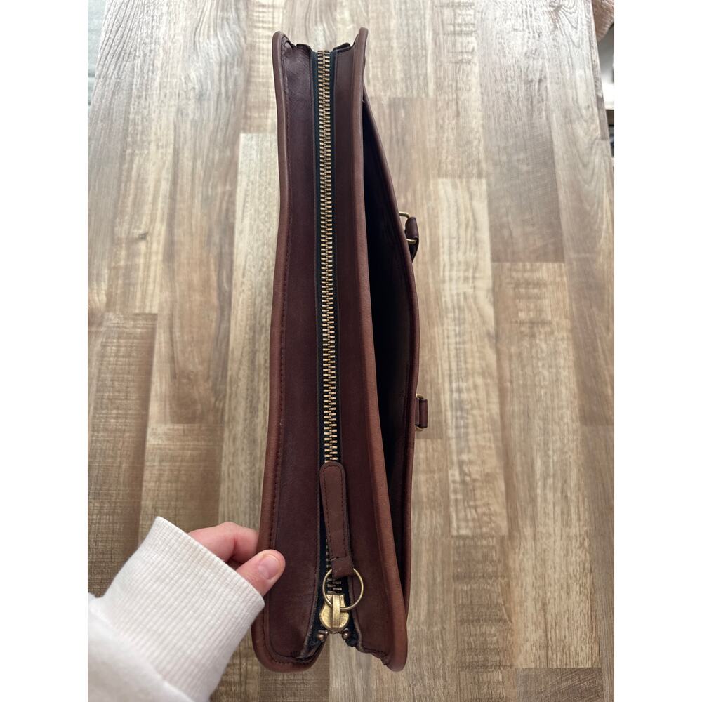 Vintage 1980s Coach Embassy Laptop Briefcase in Tabac Made in USA - Picture 7 of 10